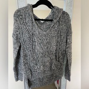 Gently worn sweater with hood